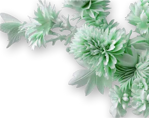 Green Floral Arrangement Transparent Background PNG Image