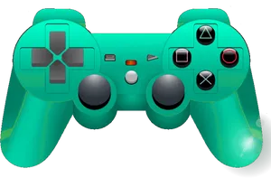 Green Game Controller Illustration PNG Image