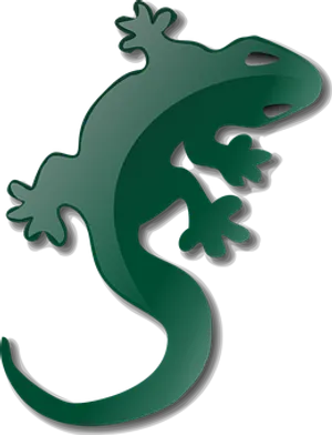 Green Gecko Graphic PNG Image