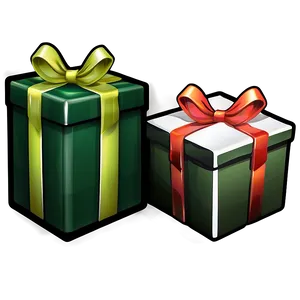 Green Gift Box Illustration Png 06292024 PNG Image