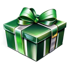 Green Gift Box Illustration Png Xch PNG Image