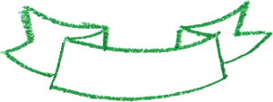 Green Glitter Banner Border PNG Image