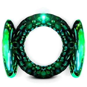 Green Glow D PNG Image