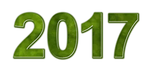 Green_ Glowing_2017_ New_ Year PNG Image