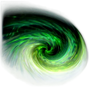 Green Gradient Abstract Swirl Png 4 PNG Image