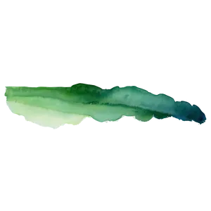 Green Gradient Watercolor Streak Png 79 PNG Image