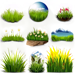 Green Grass Border Png Rut87 PNG Image