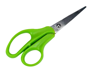 Green Handled Scissors PNG Image