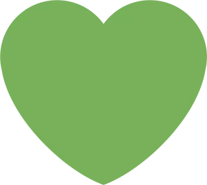 Green Heart Transparent Background PNG Image