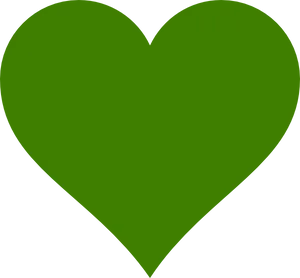 Green Heart Vector Graphic PNG Image