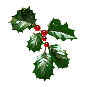 Green Holly Leaves Png Ijy PNG Image