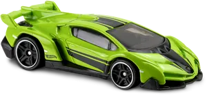 Green Hot Wheels Sports Car PNG Image