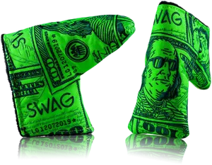 Green Hued100 Dollar Bill Crumpled PNG Image