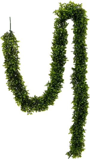 Green Leaf Garland Hanging PNG Image