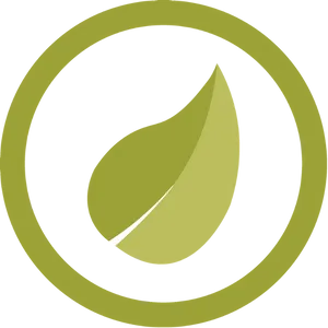 Green Leaf Icon PNG Image