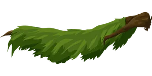 Green Leafy Tree Branch Illustration PNG Image
