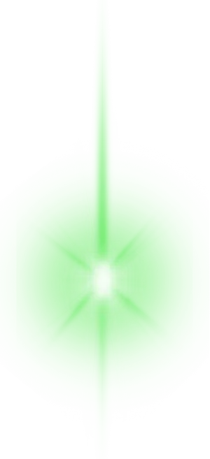 Green Lens Flare Effect PNG Image