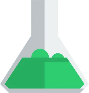 Green Liquidin Flask Icon PNG Image