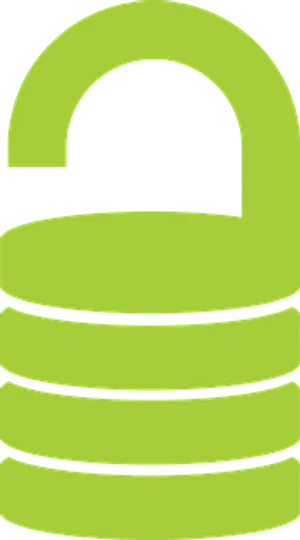 Green Lock Icon PNG Image