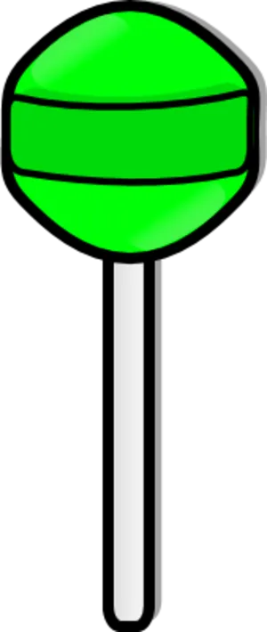 Green Lollipop Illustration PNG Image