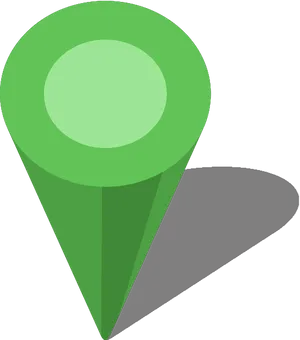 Green Map Pin Icon PNG Image