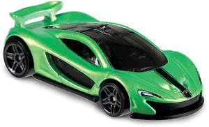 Green Mc Laren Supercar Isolated PNG Image