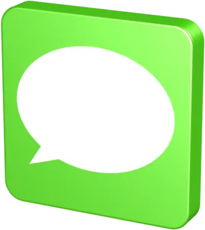 Green Message Icon PNG Image