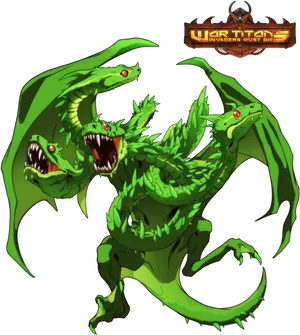 Green_ Mythical_ Hydra_ Artwork.png PNG Image