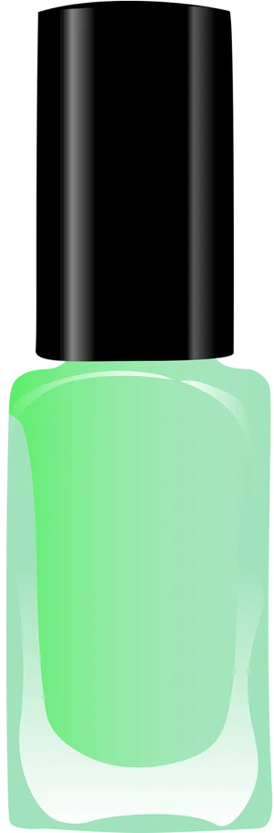 Green Nail Polish Bottle PNG Image