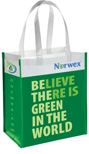 Green Norwex Tote Bag PNG Image