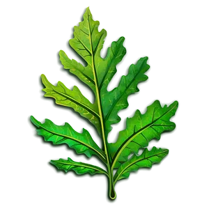 Green Oak Leaf Graphic Png 06292024 PNG Image