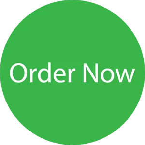 Green Order Now Button PNG Image