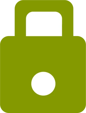 Green Padlock Icon PNG Image