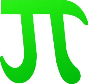 Green Pi Symbol PNG Image