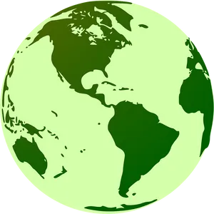 Green Planet Earth Graphic PNG Image