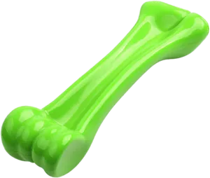 Green Plastic Dog Bone Toy PNG Image