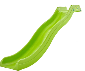 Green Plastic Playground Slide PNG Image