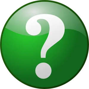 Green Question Mark Icon PNG Image