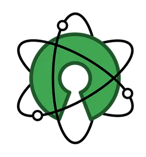 Green Radar Icon Black Background PNG Image