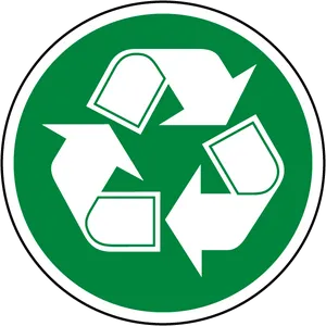 Green Recycle Symbol PNG Image