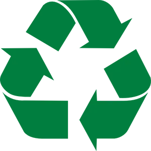 Green Recycle Symbol PNG Image