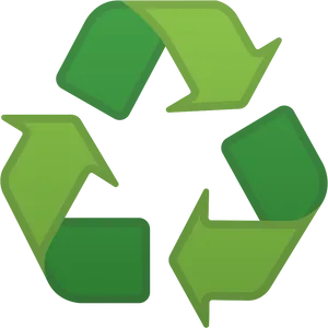 Green Recycle Symbolon Blue Background.png PNG Image