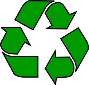 Green Recycling Symbol.png PNG Image