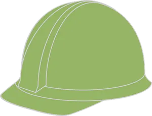 Green Safety Helmet Vector PNG Image