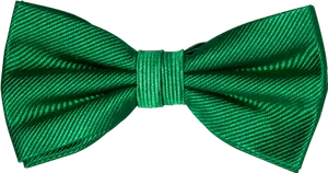 Green Satin Bow Tie PNG Image