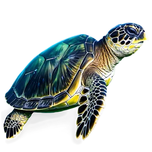 Green Sea Turtle Profile Png Huc99 PNG Image