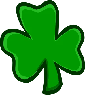 Green Shamrock Graphic PNG Image