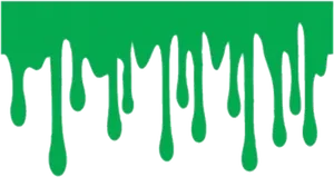 Green Slime Dripping Graphic PNG Image