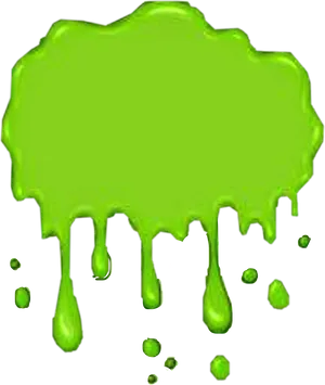 Green Slime Dripping Texture PNG Image