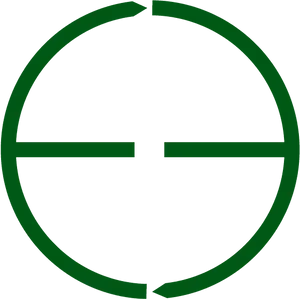 Green Sniper Crosshair Graphic PNG Image